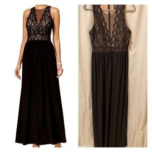 NEW Black Floral Lace Sequined Cocktail dress